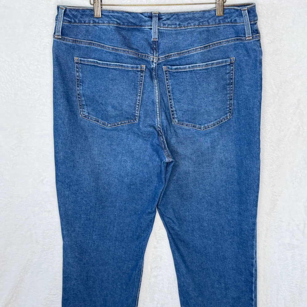 Terra & Sky Women 14W Blue Straight Leg Jeans Casual Denim Pants - Picture 6 of 11